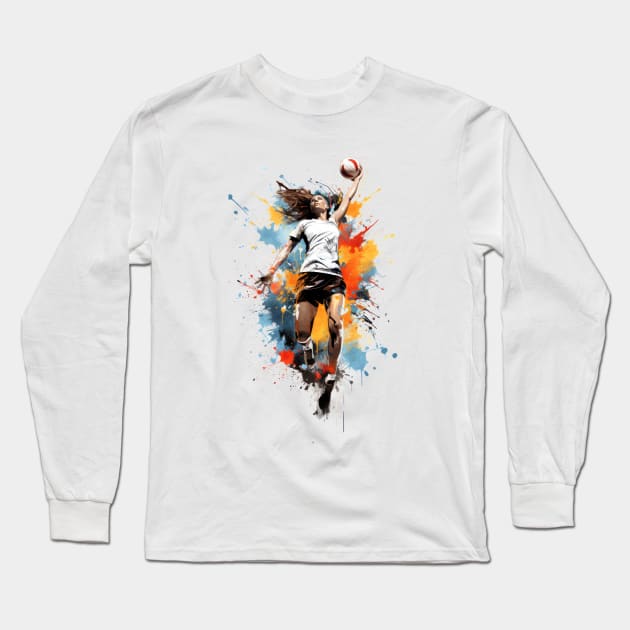 Volleyball Long Sleeve T-Shirt by Urban Archeology Shop Gallery